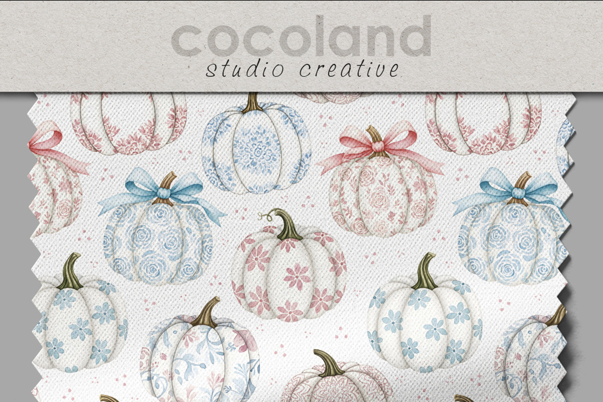 Autumn Pumpkins Seamless Pattern, a Pattern Graphic by Kreeya Art Shop (Photo 9 of 12)