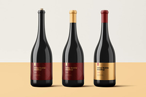 Wine Bottle Mockup, a Product Mockup by zpackcreative
