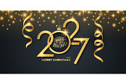 2027 Happy New Year Set, a Background Graphic by Finevector (Thumbnail 2 of 5)