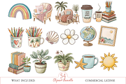 Watercolor Teacher Clipart, a Decorative Illustration by MockupWizard (Thumbnail 3 of 6)