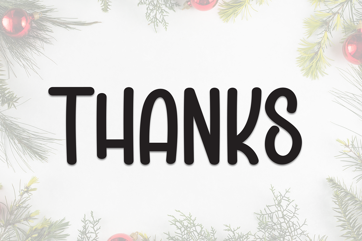 Monday Christmas | Script Font, a Script Font by Scratchones (Photo 8 of 8)