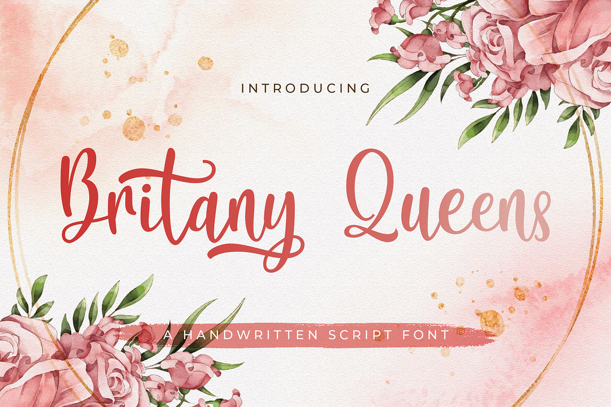 Britany Queens - Handwritten Font, a Script Font by StringLabs (Photo 1 of 11)