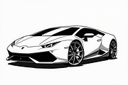 Luxury Car Clipart Vector Pack, an Illustration by BIPLOB EXPERT (Thumbnail 4 of 9)