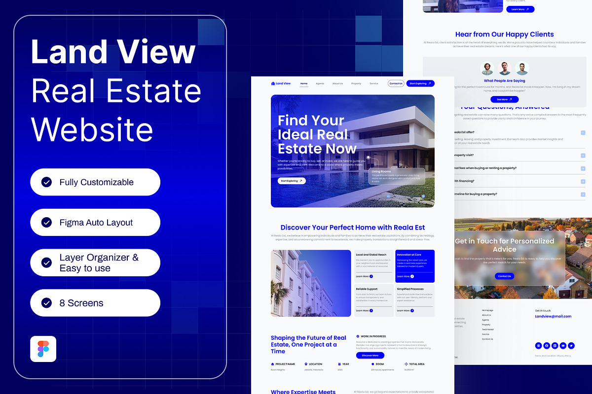 Land View - Real Estate Landing Page