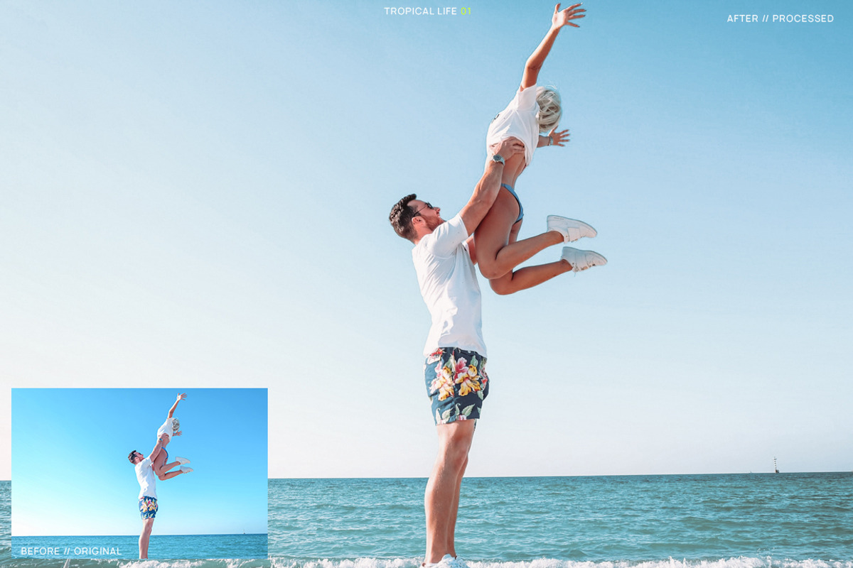 12 Tropical Life Presets + Mobile preview 3