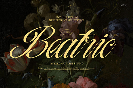 Beatric Elegant Script Font, a Script Font by Elegant Font