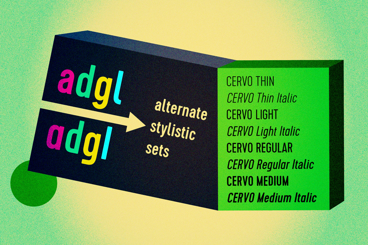 Cervo family fonts, a Font by Blazej Ostoja Lniski (Photo 4 of 5)