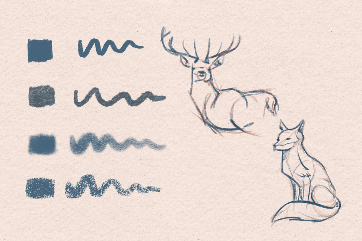 Sketch Brush Pack for Procreate, a Brush Add-On by Marshmal Mochi (Photo 3 of 4)