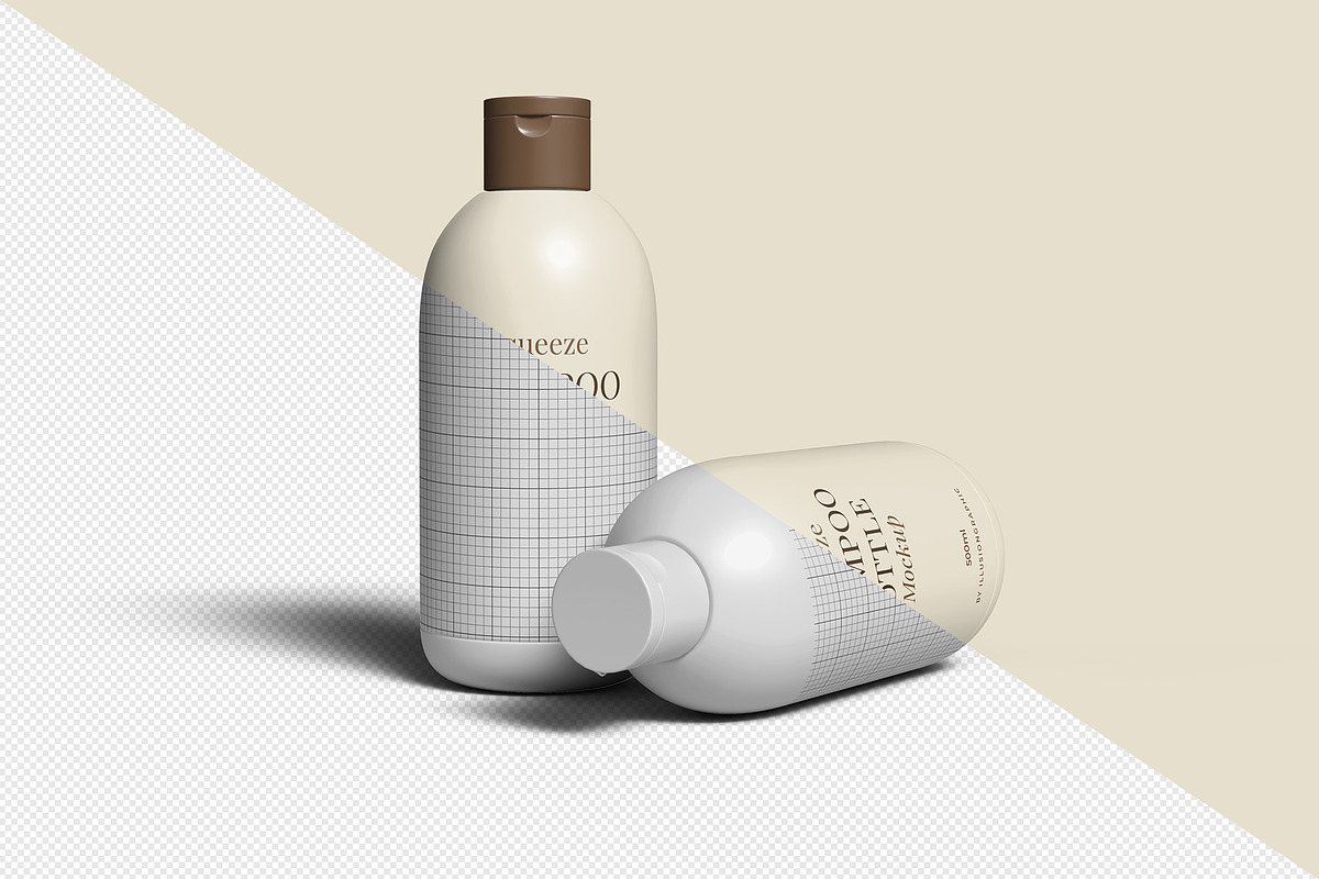 Squeeze Shampoo Bottle Mockup, a Packaging Mockup by Illusiongraphic (Photo 15 of 22)
