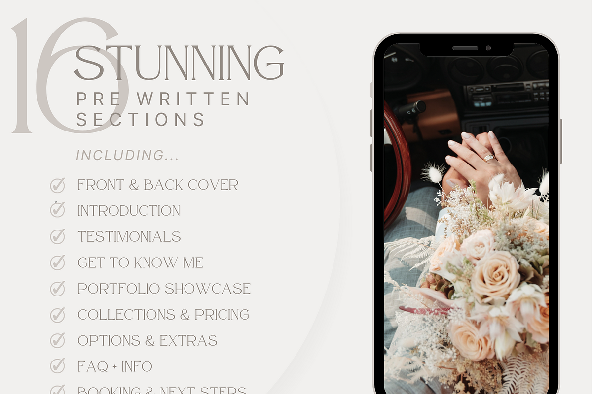 BOHO Wedding Photography Guide Canva, a Magazine Template by Signature Edits (Photo 3 of 12)
