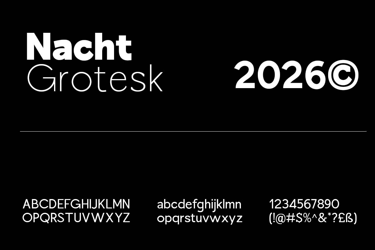 Nacht Grotesk | Geometric Sans Serif, a Sans Serif Font by Romiecreative (Photo 6 of 12)