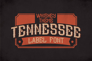 Tennessee Vintage Label Typeface