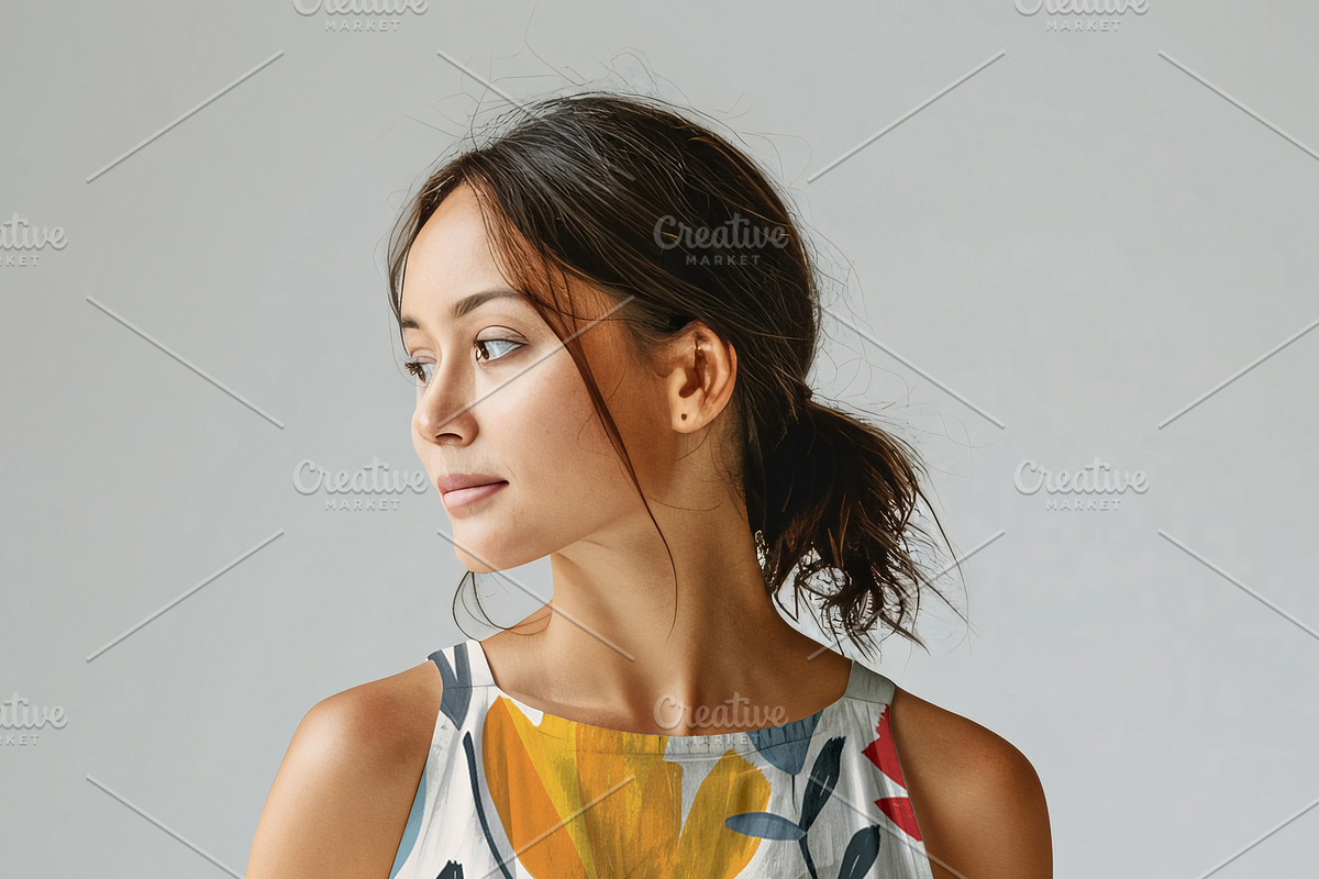 Casual Linen Dress mockup, an Apparel Mockup by Nora Gad (Photo 11 of 15)
