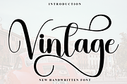 Vintage, a Handwritten Font by FreshTypeINK (Thumbnail 1 of 8)