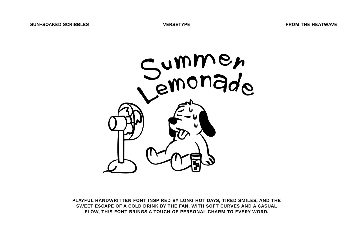 Summer Lemonade - Handwritten Charm, a Handwritten Font by Versetype (Photo 1 of 18)
