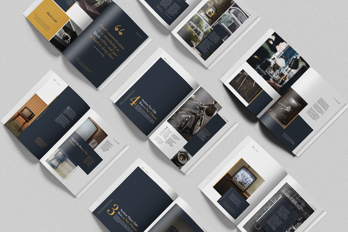 Retro Look Book Indesign Template, a Magazine Template by Machel Design (Photo 3 of 8)