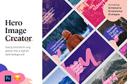 Hero Image & web background creator, an UI Kit Template by dookit studio (Thumbnail 1 of 9)