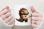 Astronaut Dinosaur Clipart PNG, an Illustration by Sublimation Artist (Thumbnail 5 of 6)