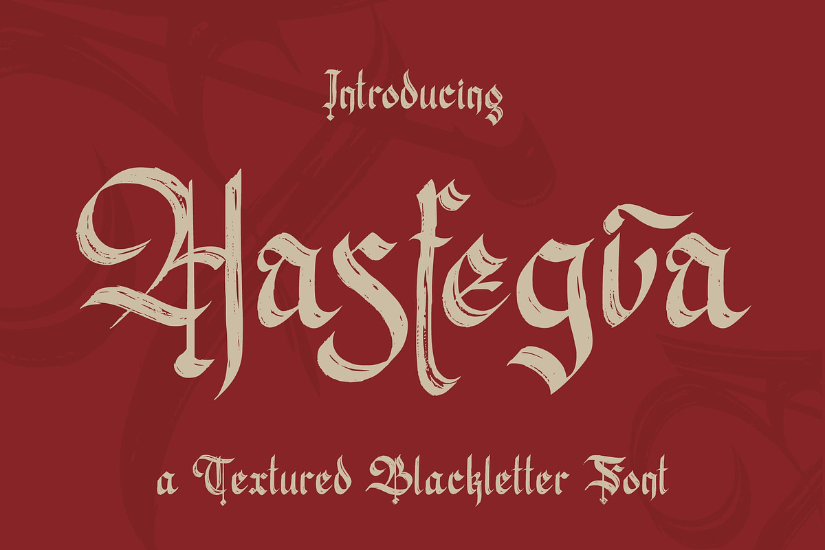 Hasfegia – Gothic Font, a Blackletter Font by Randi Irvan | Rvandtype (Photo 1 of 11)