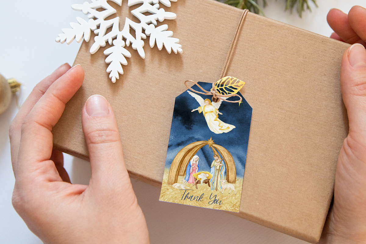 Christmas Nativity scene clipart, an Object Graphic by svetlanaARTdreams (Photo 7 of 11)