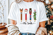 Christmas Pencils Png,teacher, an Illustration by Libby Wishes (Thumbnail 5 of 5)
