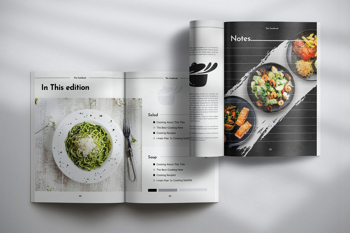 Cookbook Magazine Template, a Magazine Template by Creative-Work (Photo 6 of 8)