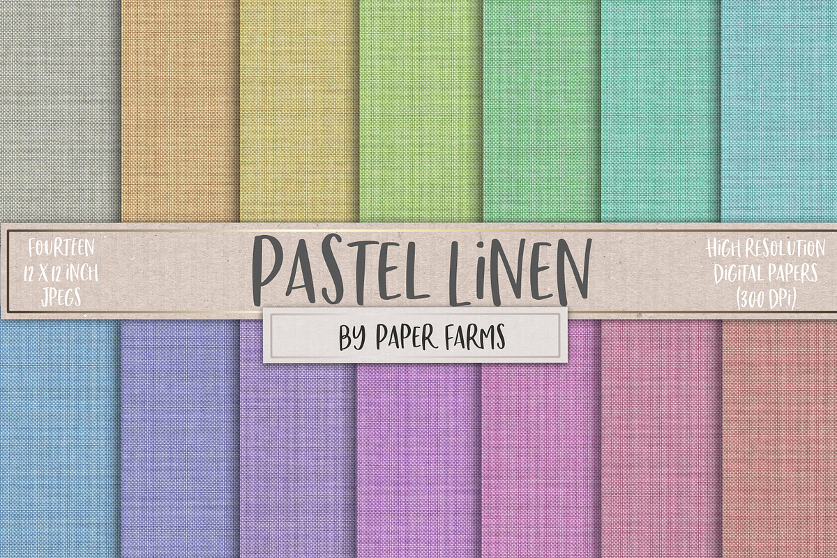 Pastel Linen Textures, a Texture Graphic by Paper Farms