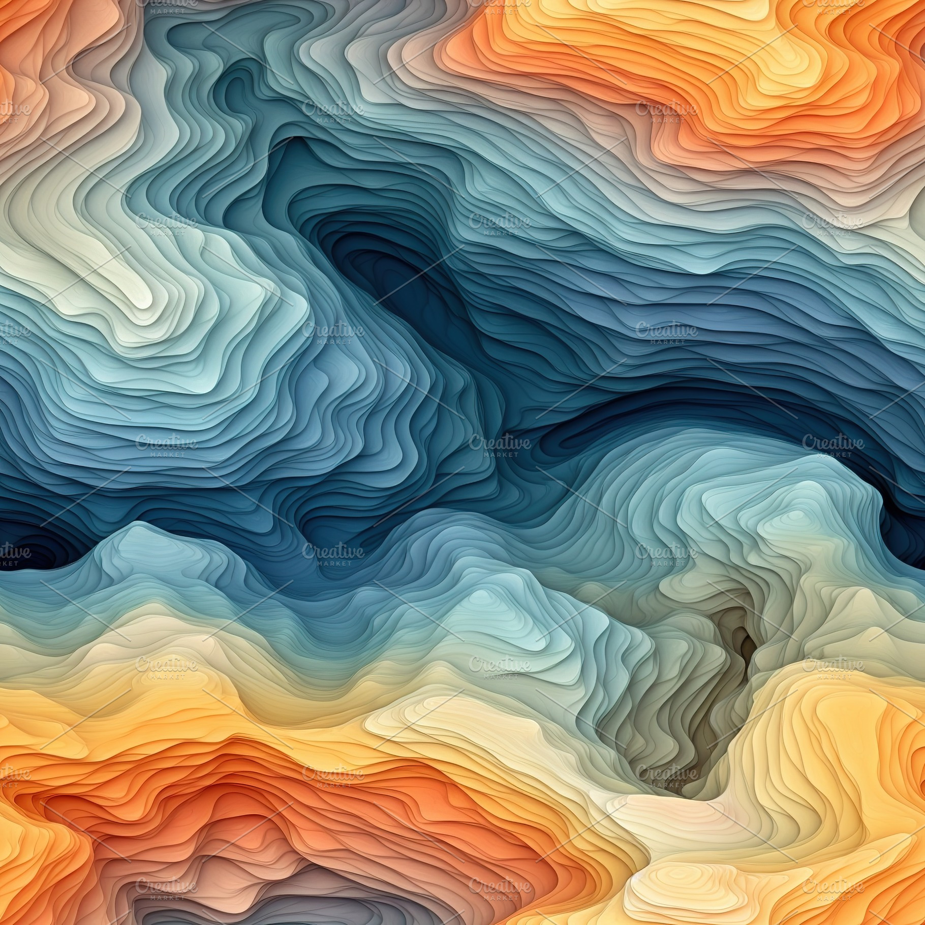 Trippy Waves Ripple Patterns, an Abstract Photo by Virgo Studio