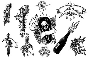 Tattoo Design Inspiration Set