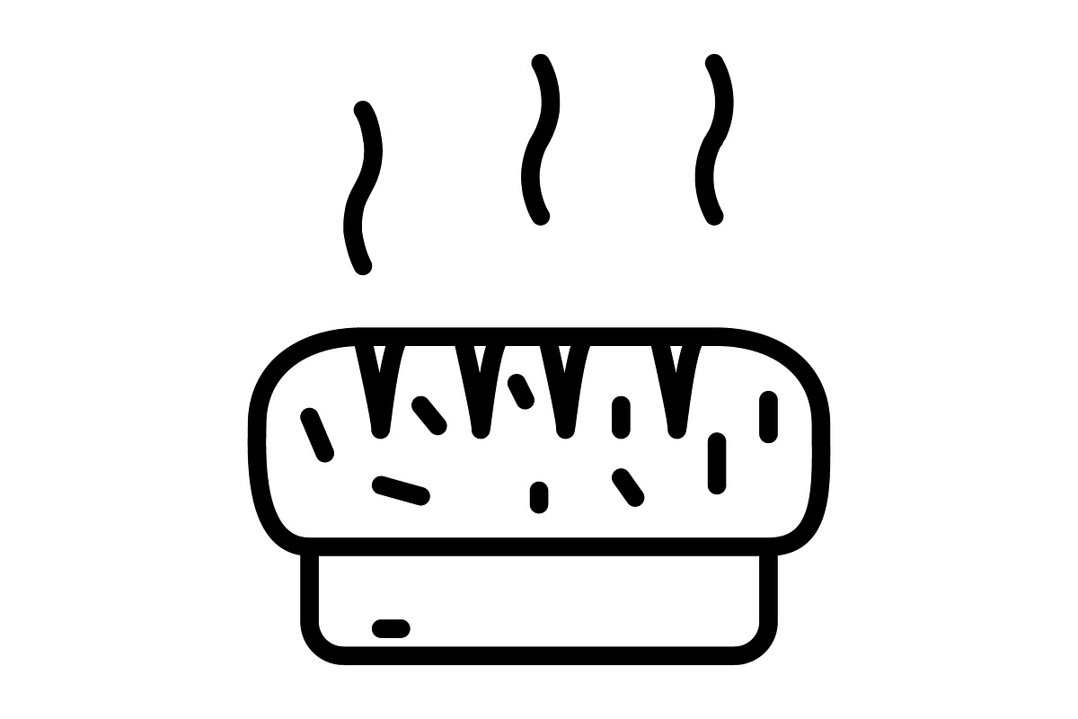 Bread icon, an Outline Icon by Sumberpangan (Photo 3 of 5)