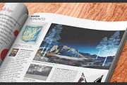 Open and Folded Magazine PSD Mockup, a Print Template by Sinlatown (Thumbnail 7 of 8)