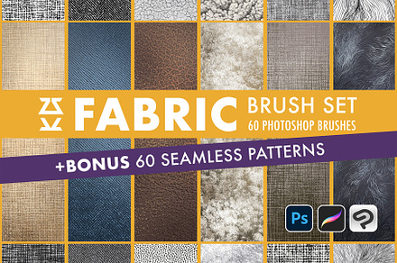 Fabric Brush Set, a Brush Add-On by Zsolt Kosa Art