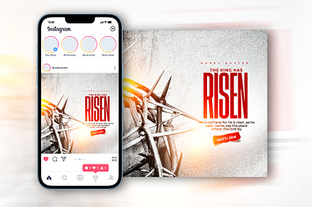 Easter flyer template