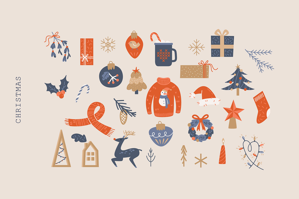 Celebration kit | Vector collection, a Decorative Illustration by katieromanoff_art (Photo 3 of 21)