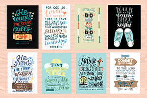 BUNDLE 62 Colorful BIBLE VERSES