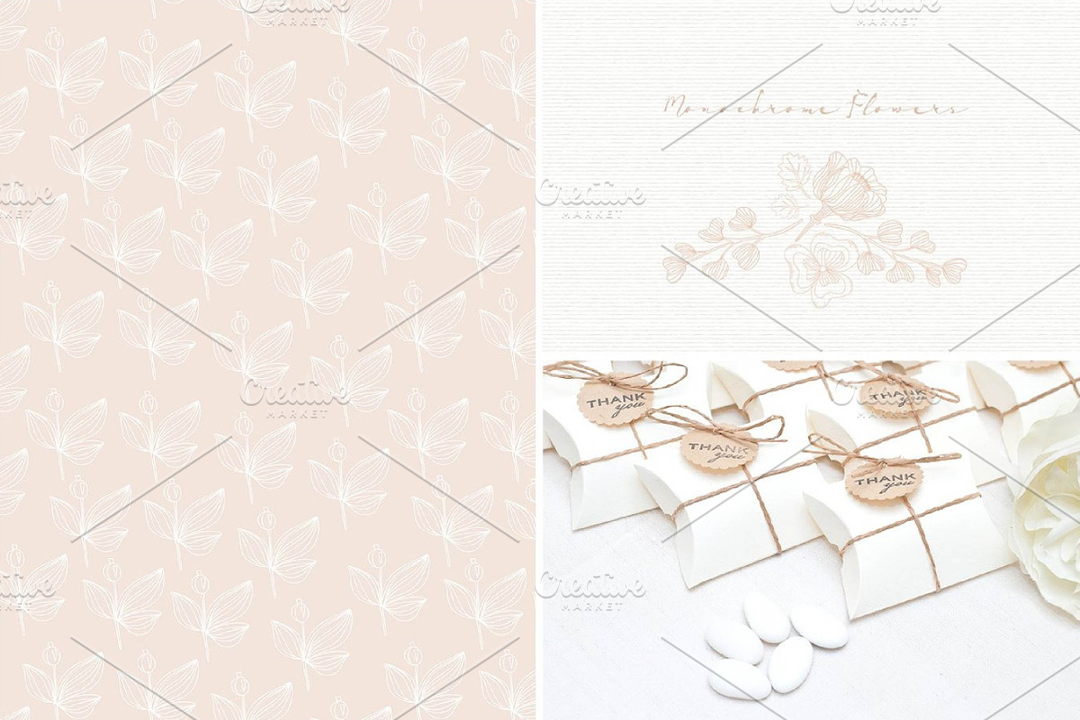 Monochromatic flowers, a Pattern Graphic by fashionaddict (Photo 5 of 6)