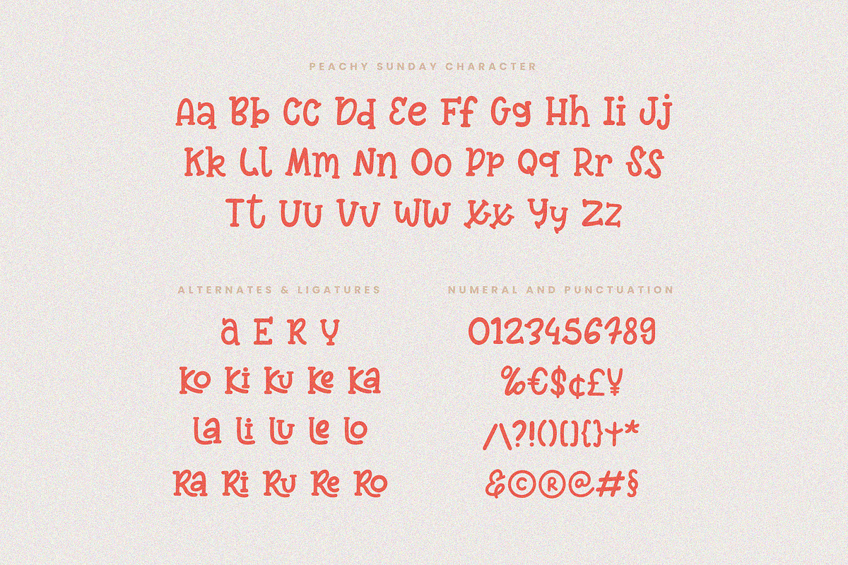 Peachy Sunday - Playful Handwritten, a Script Font by Invasi Studio (Photo 10 of 11)