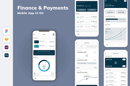 Finance & Payments Mobile App UI Kit