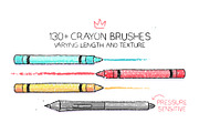 Hand Drawn Crayon Brushes, a Brush Add-On by Side Project (Thumbnail 2 of 4)