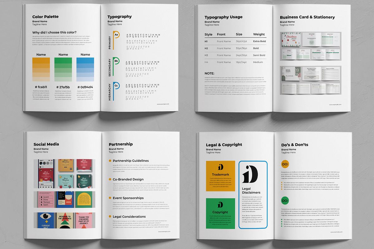 Corporate Brand Guideline Template, a Brochure Template by MightyDesign (Photo 3 of 6)