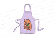 Kawaii Capybara Loves the Farm, an Animal Illustration by Palau (Thumbnail 3 of 12)