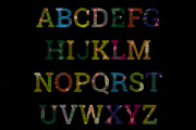 Font flower embroidery, a Serif Font by Chikovnaya (Thumbnail 2 of 6)