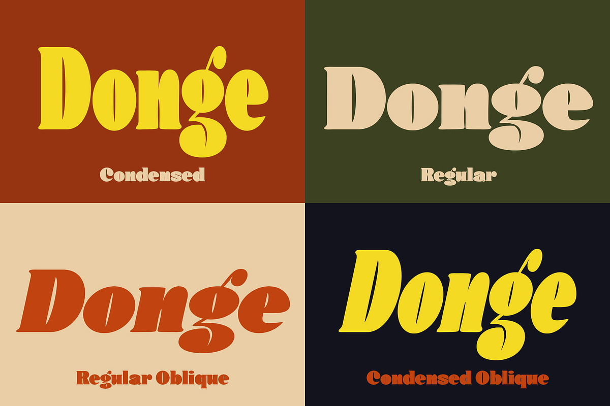 Donge | Display Font, a Serif Font by Lemonthe (Photo 9 of 12)