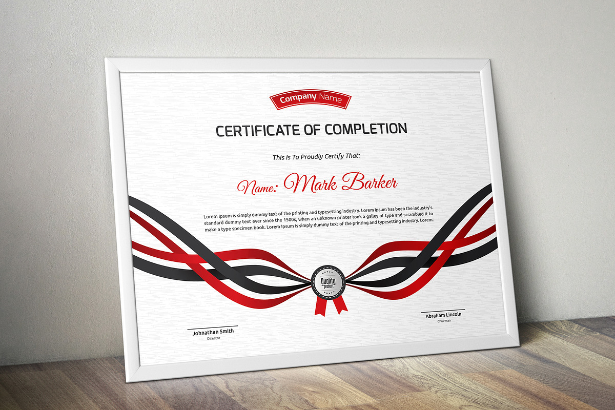 Certificate Word | PSD | AI, a Stationery Template by Curve Design (Photo 1 of 4)