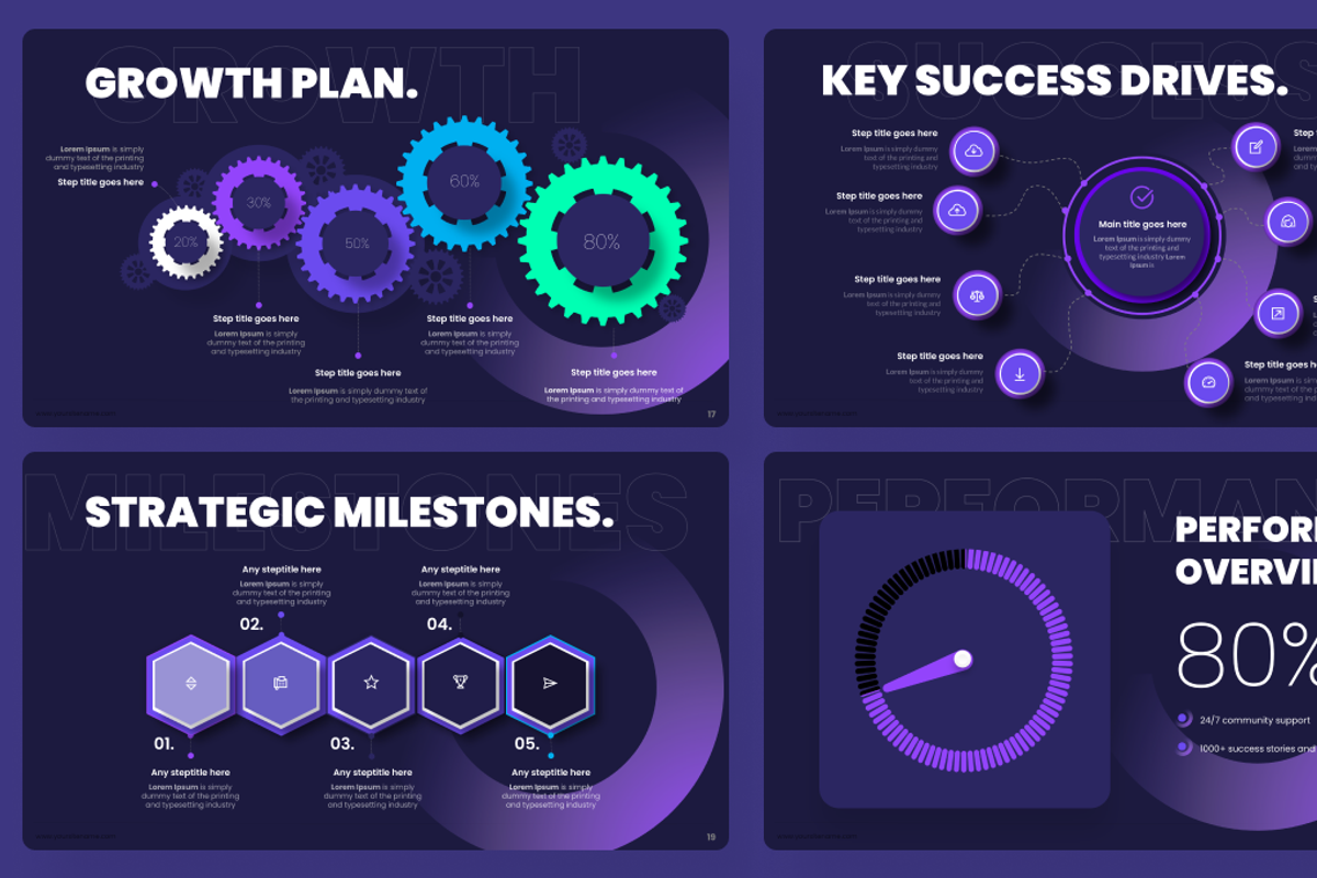 Pitch deck - Dark theme business preview 6