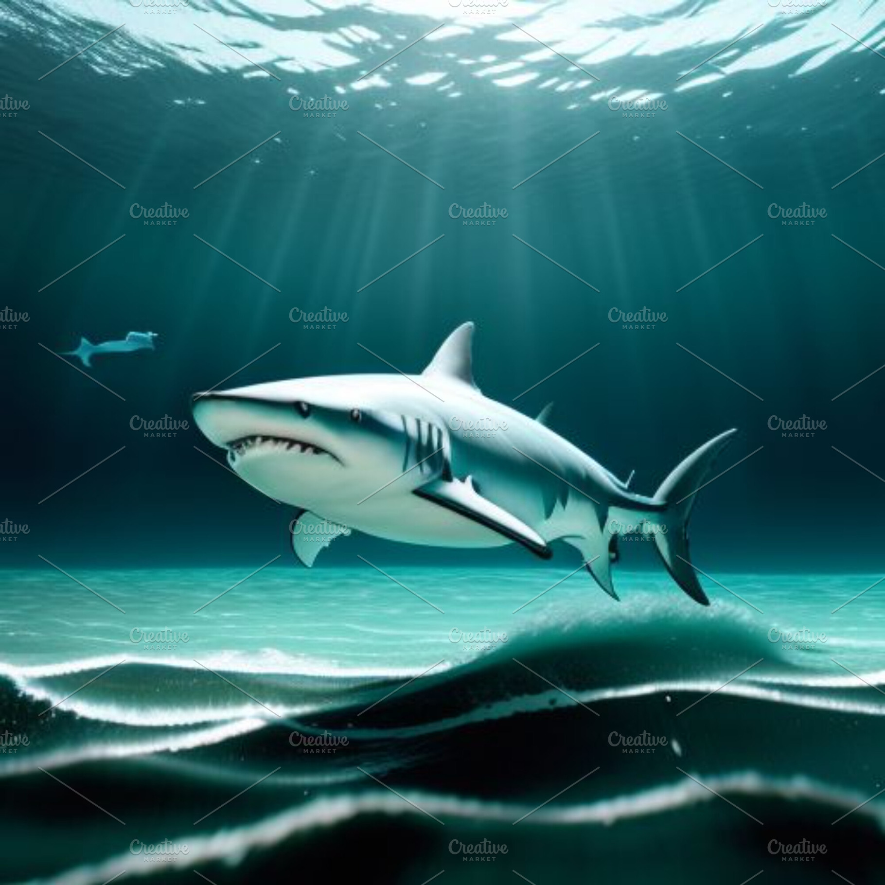 great white shark stock image, an Animal Photo by ComfortQ
