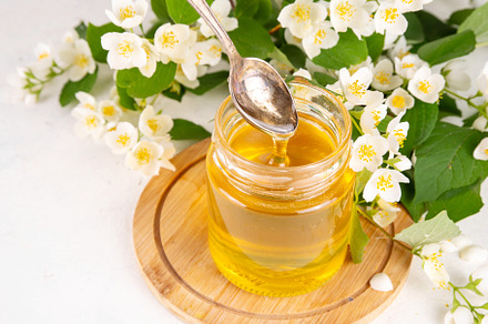 Homemade jasmine flower jam