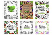 Hand drawn vegetables and fruit, a Decorative Illustration by Ulafant (Thumbnail 22 of 25)
