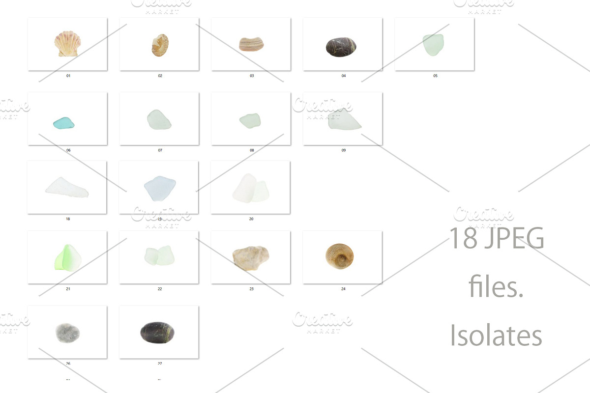 Sea glass, shells and stones. Pack., a Nature Photo by Pullia (Photo 4 of 10)