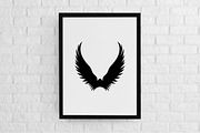 Wings Silhouette SVG, an Animal Illustration by newminddesign (Thumbnail 2 of 3)
